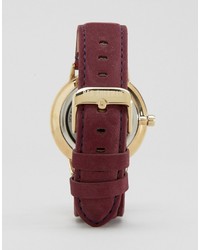 Ben Sherman Burgundy Leather Watch