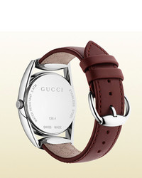 Gucci Horsebit Medium Stainless Steel And Leather Watch