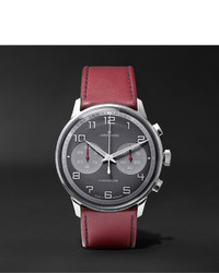 Junghans Meister Driver Chronoscope 45mm Stainless Steel And Leather Watch