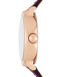 Marc Jacobs Riley Round Leather Strap Watch 36mm