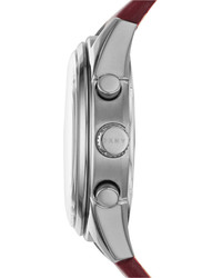DKNY Unisex Crosby Burgundy Leather Strap Watch 36mm Ny2533