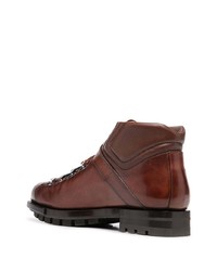Santoni Leather Ankle Boots