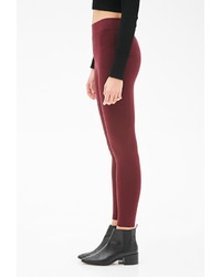 Forever 21 Textured Stretch Knit Leggings