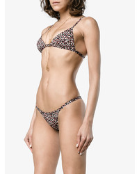 Matteau Petite Triangle Leopard Print Bikini