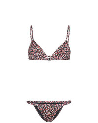 Matteau Petite Triangle Leopard Print Bikini