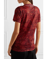 BLOUSE Castiglione Leopard Print Jersey T Shirt