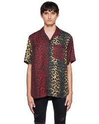 Burgundy Leopard Long Sleeve Shirt