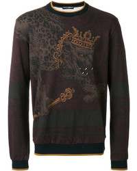 Burgundy Leopard Sweatshirt