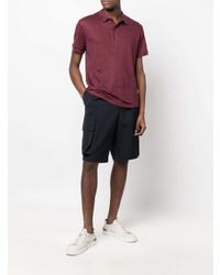 Orlebar Brown Short Sleeved Linen Polo Shirt