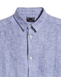 H&M Short Sleeved Linen Shirt