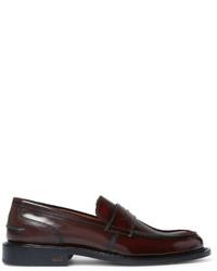 Ami Burnished Leather Penny Loafers
