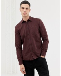 Nudie Jeans Co Henry Shirt In Plum