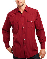 jcpenney Ely Cattleman Long Sleeve Tonal Snap Shirt