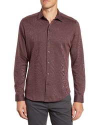 Robert Barakett Kawartha Regular Fit Knit Button Up Shirt