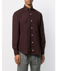 Eleventy Long Sleeve Fitted Shirt