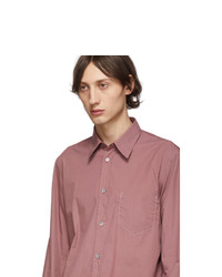 Maison Margiela Pink Vintage Dyed Slim Fit Shirt