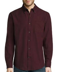 St Johns Bay St Johns Bay Long Sleeve Classic Fit Flannel Shirt