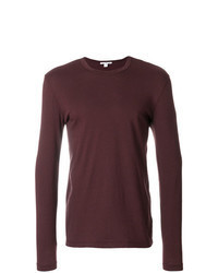 Burgundy Long Sleeve T-Shirt