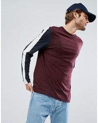ASOS DESIGN Asos Relaxed Long Sleeve T Shirt With Cut And Sew Panels