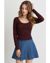 American Eagle Outfitters O Eyelet Ballet T Shirt
