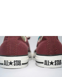 Converse Chuck Taylor All Star Maroon Burgundy Double Tongue Ox 2 Pr Laces