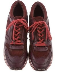 Sacai Leather Trainer Sneakers