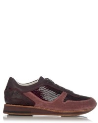 Lanvin Multi Panel Low Top Trainers