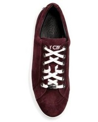 Jimmy Choo Stud Corduroy Suede Low Top Sneakers