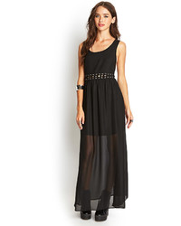 Forever 21 Lace Up Cutout Maxi Dress