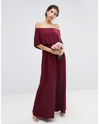 maroon maxi dress for wedding