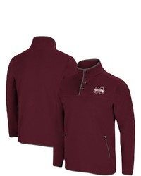 Colosseum Maroon Mississippi State Bulldogs Rebound Snap Pullover Jacket At Nordstrom