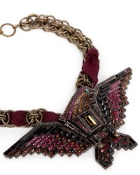 Lanvin Crystal Embellished Eagle Necklace