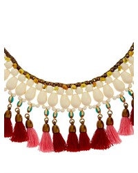Isabel Marant Mild Tassel And Bead Collar Necklace