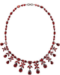 Fallon Monarch Crystal Heart Drop Necklace