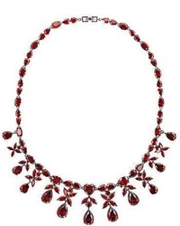 Fallon Monarch Crystal Heart Drop Necklace