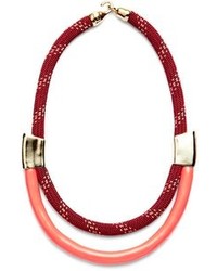 Orly Genger by Jaclyn Mayer Roxbury Necklace Burgundycoral