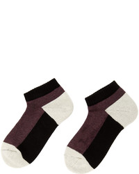 Yohji Yamamoto Purple Cotton Jersey Socks