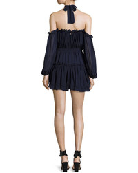 Misa Los Angeles Indi Off The Shoulder Mini Blouson Dress