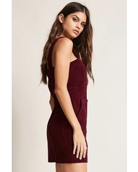 Forever 21 Pull Ring Corduroy Overall Dress