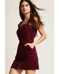 Forever 21 Pull Ring Corduroy Overall Dress