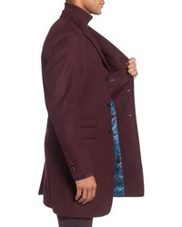 Ted Baker London Alaska Trim Fit Wool Cashmere Overcoat