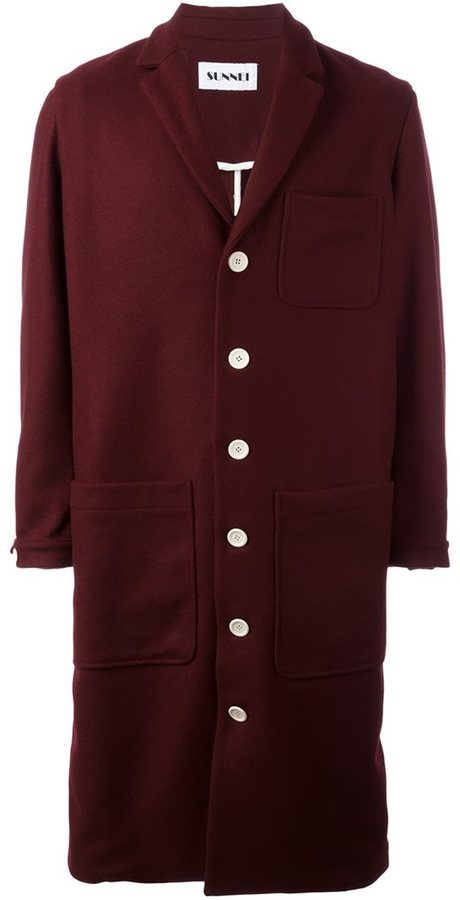 Sunnei Single Breasted Coat, $432 | farfetch.com | Lookastic