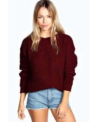 Burgundy Oversized Sweater