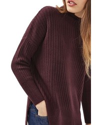 Topshop Petite Oversize Funnel Neck Sweater