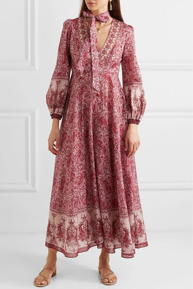Zimmermann Amari Paisley Print Cotton Voile Maxi Dress, $417 | NET-A ...