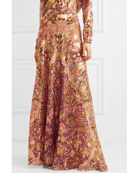 Etro Printed Fil Coup Tte Maxi Skirt