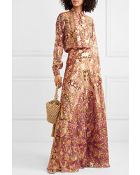 Etro Printed Fil Coup Tte Maxi Skirt
