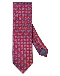 Eton Paisley Silk Tie In Medium Red At Nordstrom