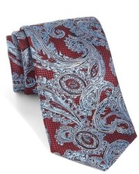Ermenegildo Zegna Paisley Woven Silk Tie