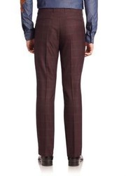 Paul Smith Grid Patterned Pants
